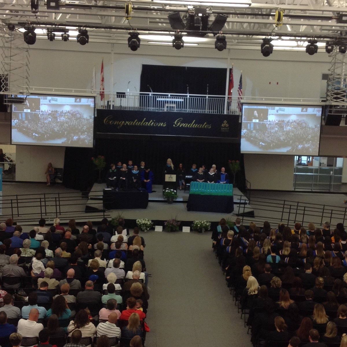 SaultCollege's tweet photo. Your loved one is graduating but couldn't make it? Watch the ceremony live here 🎉 https://t.co/0WPIIAfReZ https://t.co/CKnFi56fic