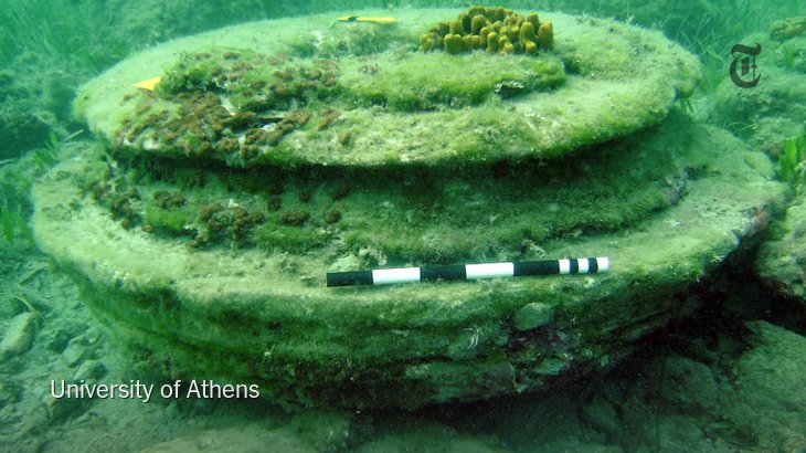 This formation in the sea off a Greek island was made by microbes, not people nyti.ms/288ktph
