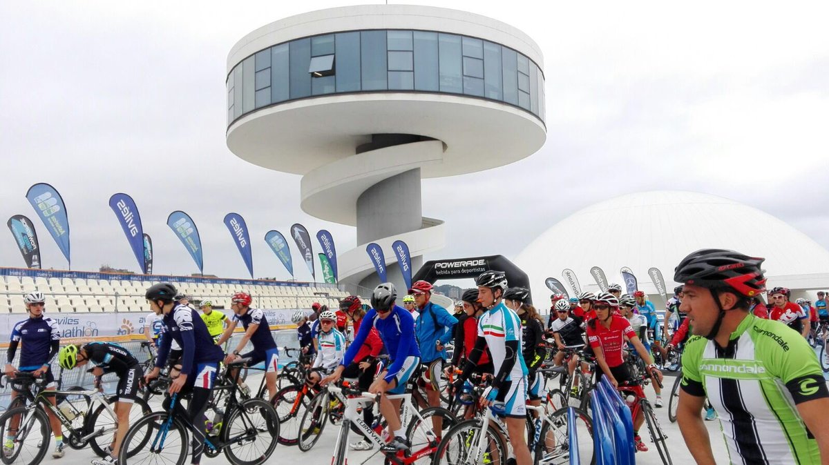 Camp Mondiale Duathlon Aviles Ricognizione bike course x i ns Azzurrini capitanati dall'oro europeo Giorgia Priarone