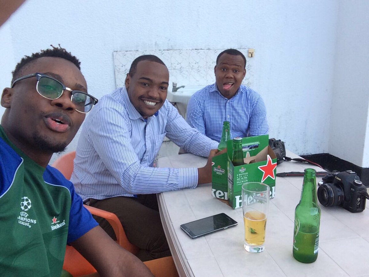 MahimbiG's tweet photo. After a long week, a time off with cold Heinekens is a must. #TeamMbuni @smartcodes HQ https://t.co/mOVSnhCaTG