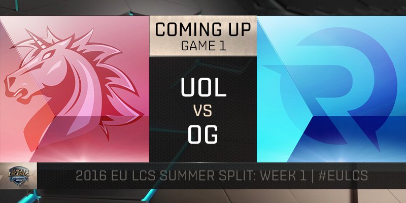 lolesports's tweet image. Coming up on EULCS2: @UnicornsOfLove vs. @Origengg!
Tune in at watch.euw.lolesports.com/en_GB/eulcs2/en