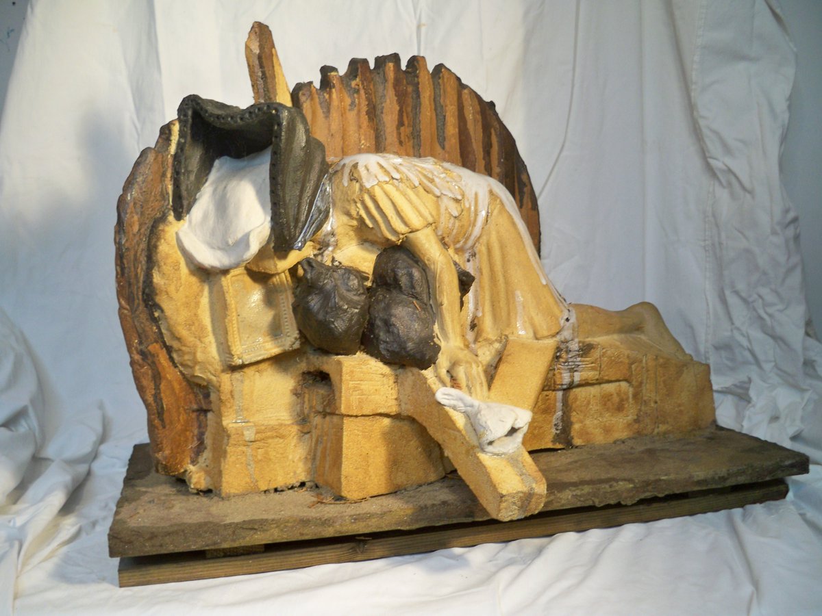 My sculpture Lost in the Rubble showing @ Palace Arts Gallery till 12 June