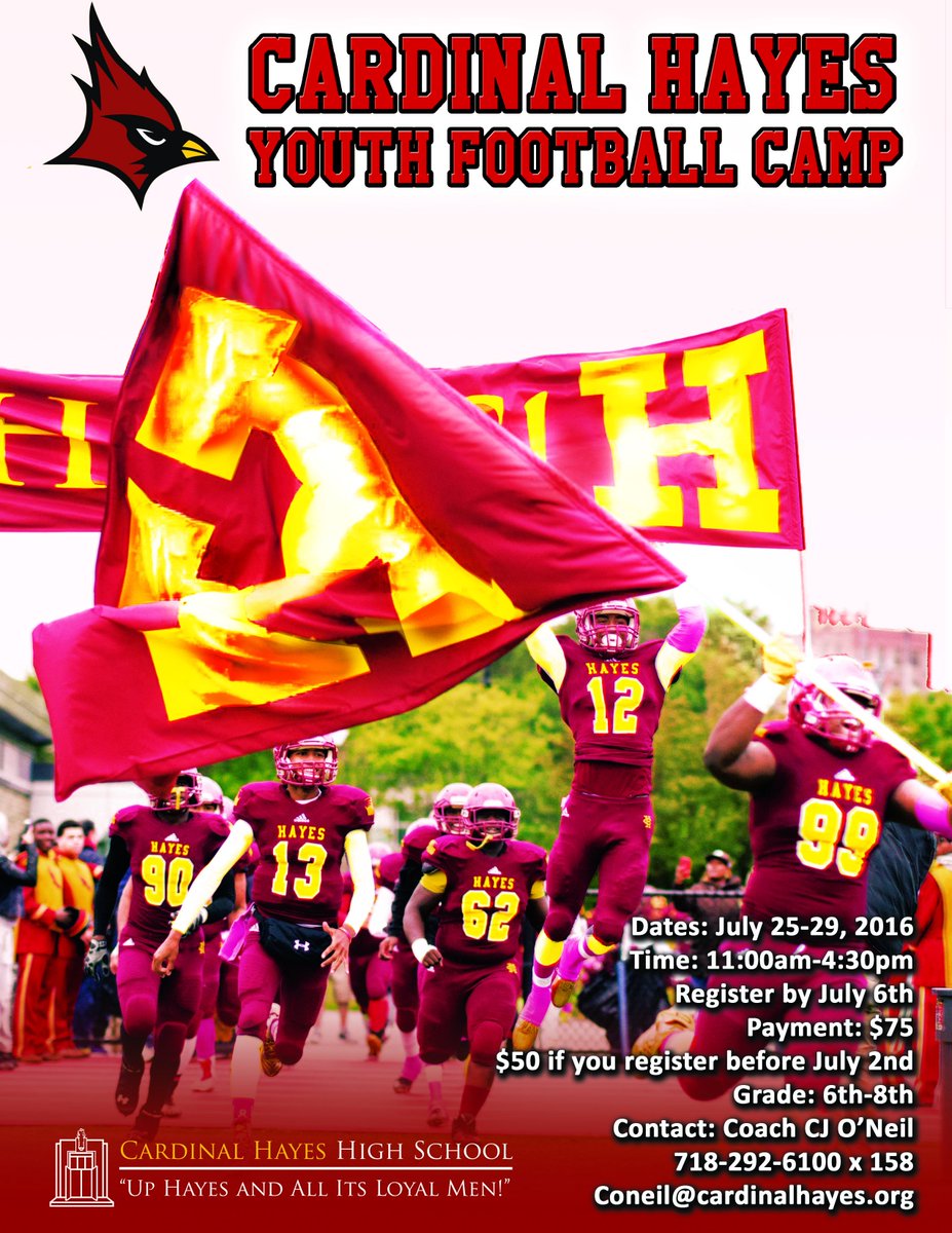 COACH_ONEIL's tweet photo. GET SIGNED UP NOW @CardinalHayes @ChannelHNews https://t.co/oSDPf6OhuO