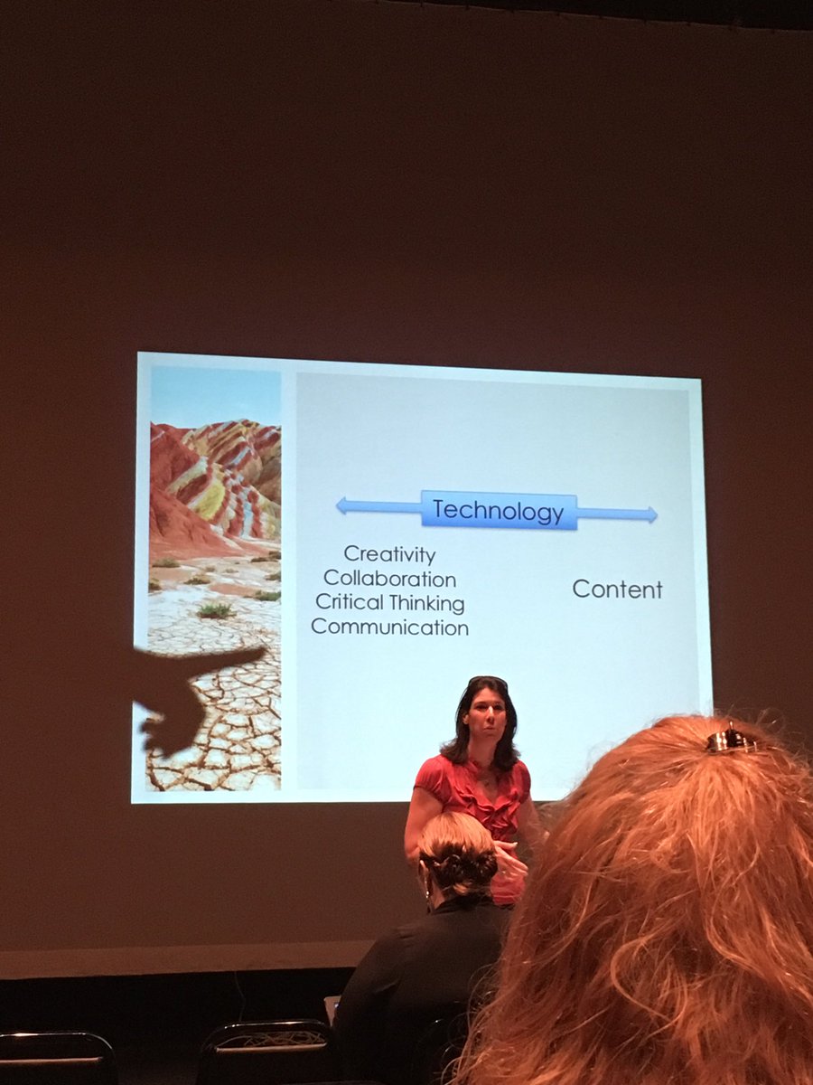 mstoneCWES's tweet photo. How do you incorporate the "4 C's" with "content"? #CowetaTech2016 is teaching us how! @WelchElementary https://t.co/EexNoK4PKP
