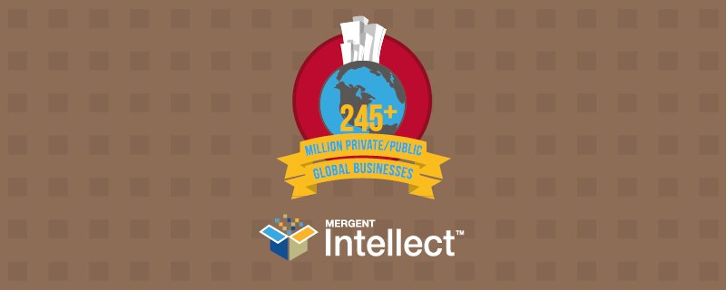 MergentInc's tweet photo. #MergentIntellect has 245+ million active/inactive global records! Get access with your #librarycard! https://t.co/hIUuPMj8Ma