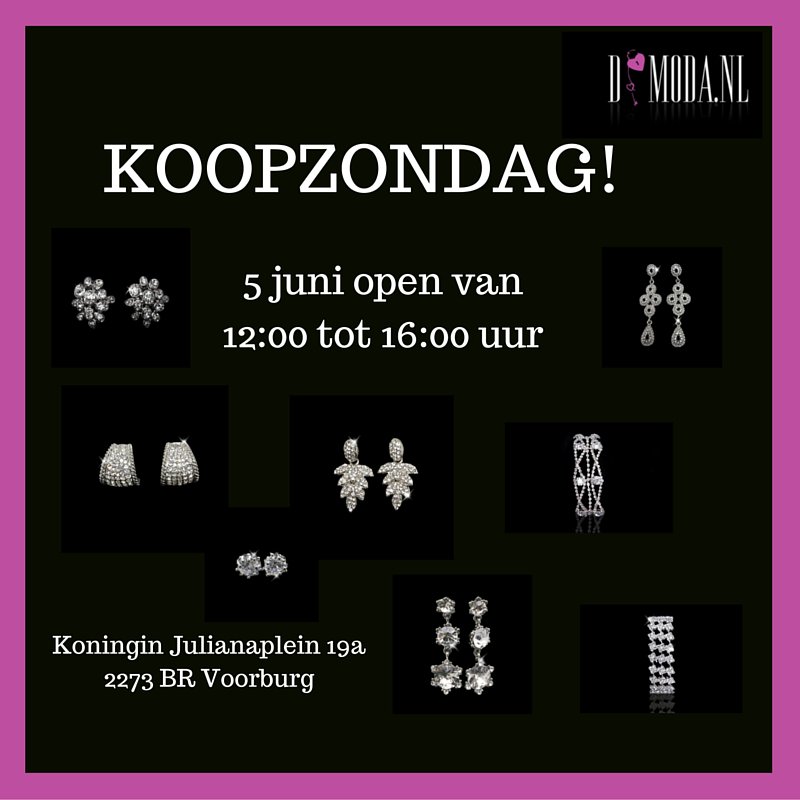 DModa_nl's tweet image. Aankomende zondag 5 juni is het weer koopzondag bij D-Moda! U bent van harte welkom tussen 12.00 en 16.00 uur.