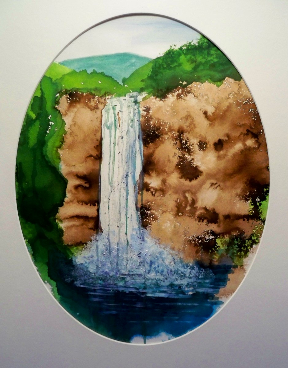 My watercolour High Force is showing @ Palace Arts Gallery till 12 June