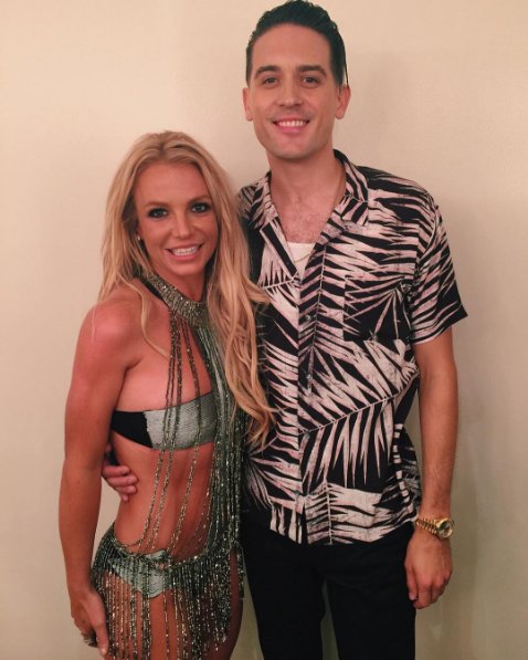 billboard's tweet photo. Britney Spears discussed her "very chill" new album &amp; shared a photo with G-Eazy https://t.co/FGpVuVVvEO https://t.co/x0guHH227z