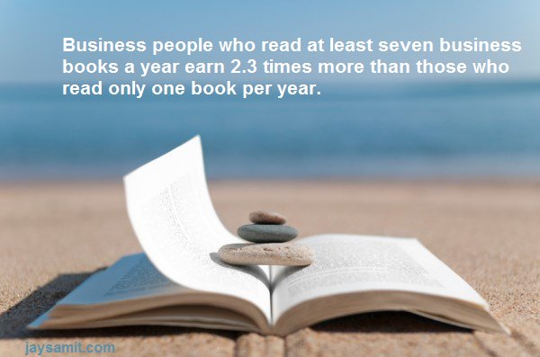 Those who read at least 7 business books a year earn 2.3 times more than those who only read 1 book.

#DisruptYou