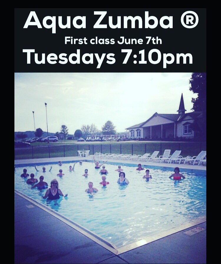 Aqua Zumba starts next week! Come joins us at the Northern KY Golf Club! #tgfalmouth #aquazumba