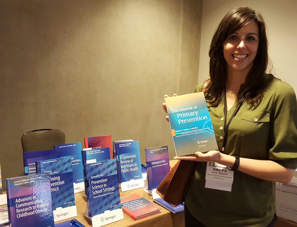 SpringerPBH's tweet photo. .@DrGretaMassetti, guest editor of special J Prim Prev issue, @ #SPRconf2016 @SpringerNature https://t.co/FIcs40Xksl https://t.co/rfw5ecvnXd