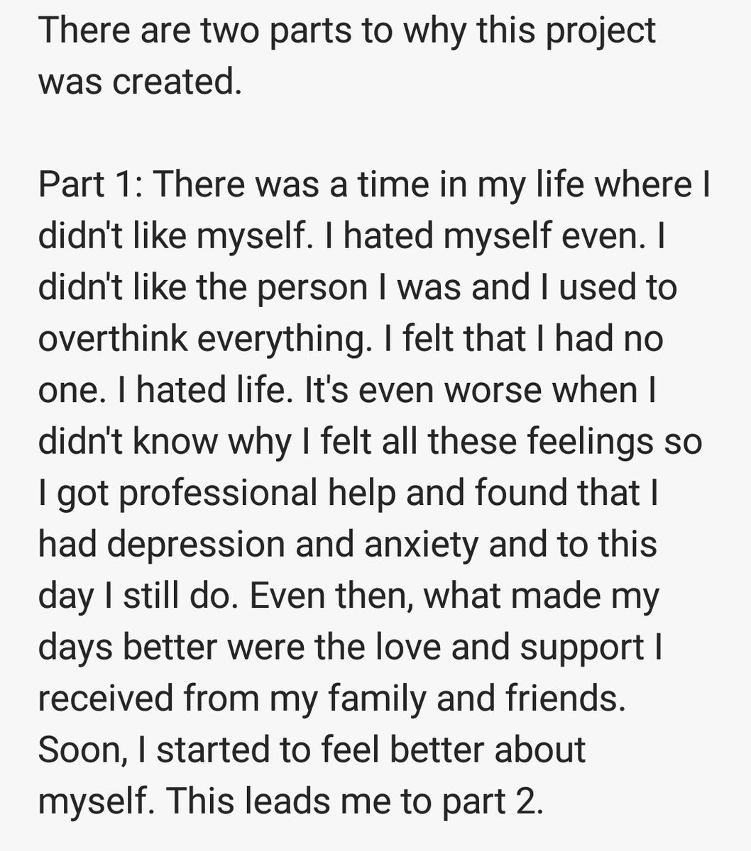 PROJECTLOVEYOU1's tweet photo. The story behind #PROJECTLOVEYOURSELF: https://t.co/1lp4RjNmtC