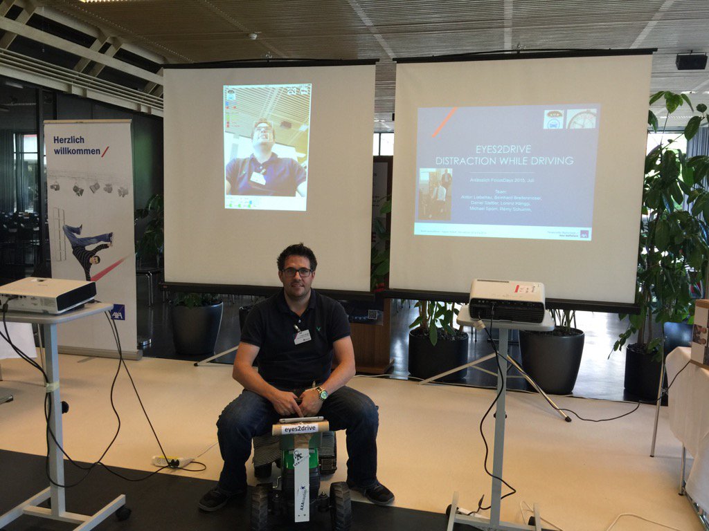 Lolo46822032's tweet photo. Our #ITTage16 #eyes2drive event @AXA_Schweiz #zhaw demo from #axafocusIT https://t.co/ZqNQJ0eONG