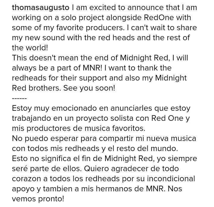 MNRSpain's tweet photo. Thomas esta trabajando junto a @RedOne_Official y otros productores en un proyecto en solitario https://t.co/a3I3c3uPlC