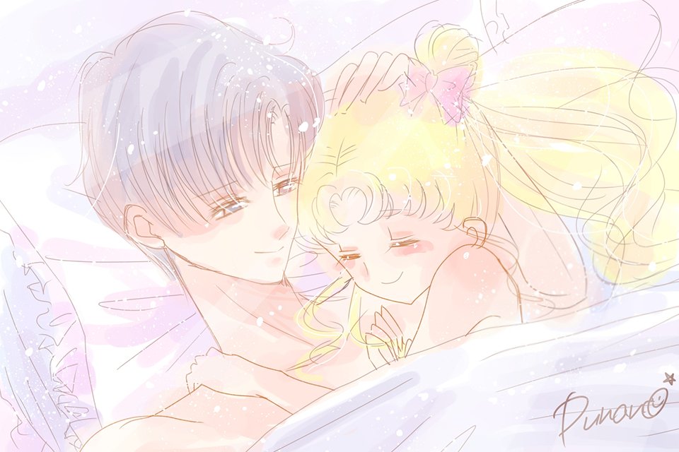 No Twitter お題 月野うさぎと地場衛 まもちゃんは 夢の中でもハンサムね セラムン版深夜の真剣お絵描き60分一本勝負 セラムンイラスト部まもうさ科 T Co Secc7n0h04 Twitter