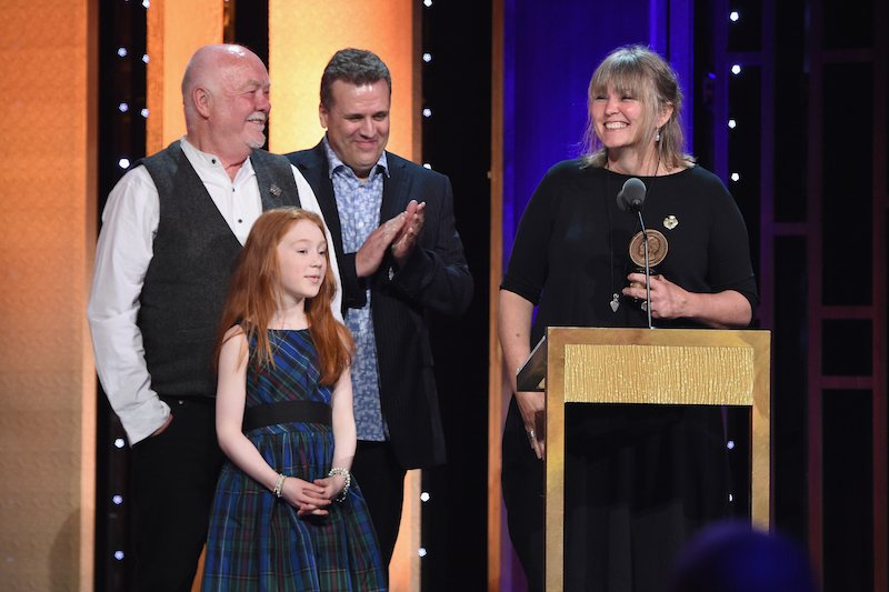 PeabodyAwards's tweet image. .@floatnote @donald_coutts
@SergioCasci &amp;amp; @lindyccc accpeted the #Peabody for @CBeebiesHQ @moveonuptv's Katie Morag