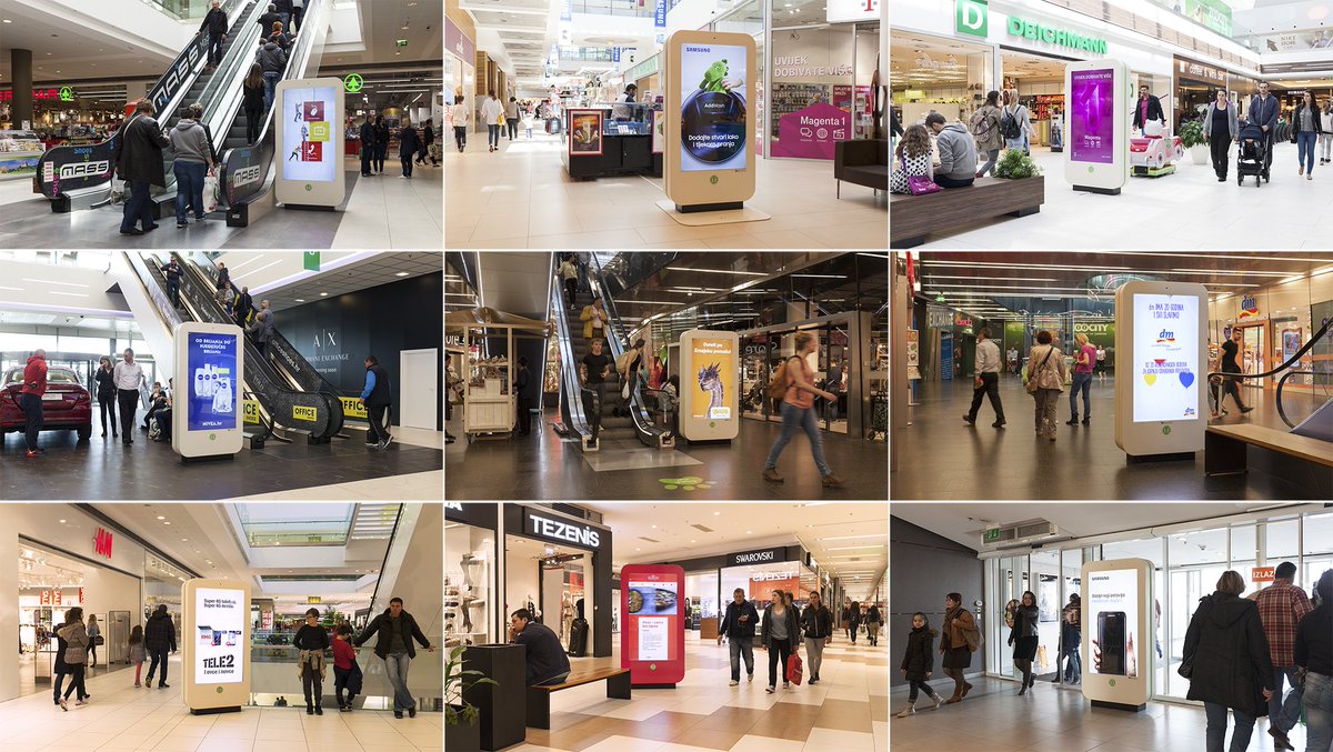 go2digital_hr's tweet photo. #Go2Digital indoor shopping mall network reaches 85% of croatian population which is comparable with TV prime time https://t.co/d3Rum2N8H9