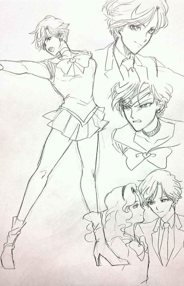 取り憑かれたかのように、はるかを描きまくっていました。
自分の絵柄と遠いものほど描く難しさに燃えてくる。耽美だ～～～～好きだはるか～～～～。 