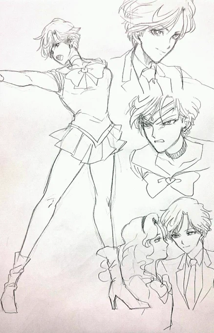取り憑かれたかのように、はるかを描きまくっていました。
自分の絵柄と遠いものほど描く難しさに燃えてくる。耽美だ～～～～好きだはるか～～～～。 