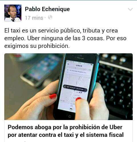 PodemosVaper's tweet photo. Uber o saltarse las aduanas, un pequeño ahorro para ti, un problema para todos https://t.co/9PypyfBgqq
