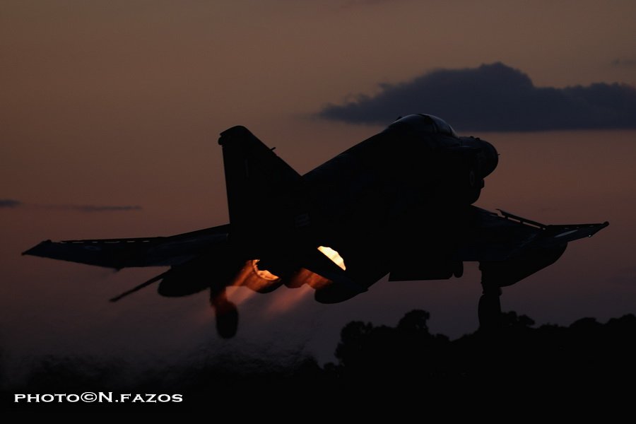 #PhantomFriday A #HellenicAirForce, 338Sqn #Phantom blasting off for another night training mission...