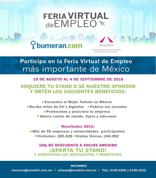 Amedirh_'s tweet photo. ¡Participa en nuestra Feria Virtual del Empleo! 
 Del 29 de agosto al 4 de septiembre:
 
 https://t.co/ElqyR9BCFd https://t.co/Ojui5Ojra8