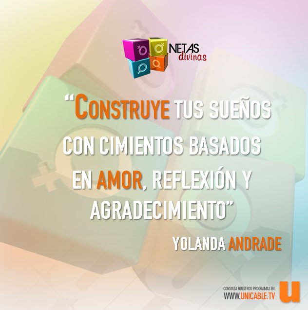 netas_divinas's tweet photo. ¡Compartimos con ustedes una frase de nuestra bella @yolandandrade en nuestro programa 500! ¡Seguimos celebrando! https://t.co/82VhVB6Lh0