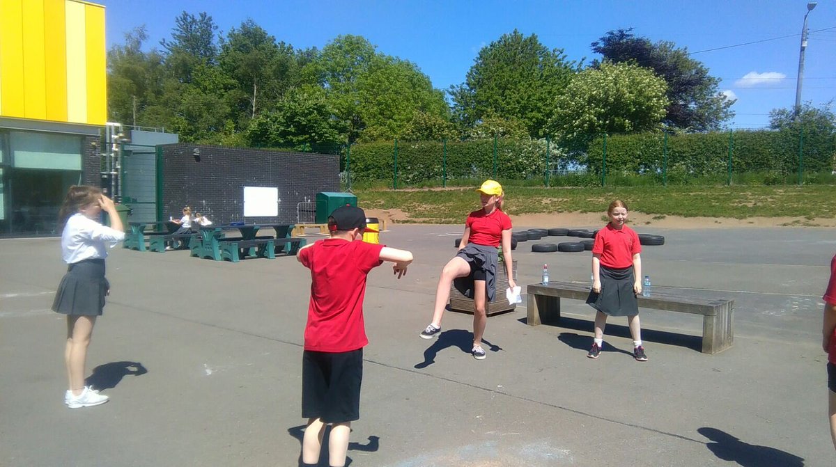 StCharlesNewton's tweet image. P7 girls teaching their peers Taekwondo #sharingskills #learningfromoneanother