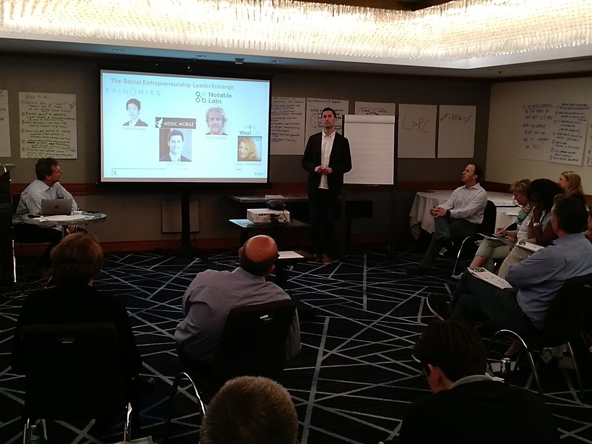 OneWorldTI's tweet photo. #medicmobile founder Josh inspires the #leadership #Exchange group through his the global health perspective. https://t.co/CDIZ5tcxP9