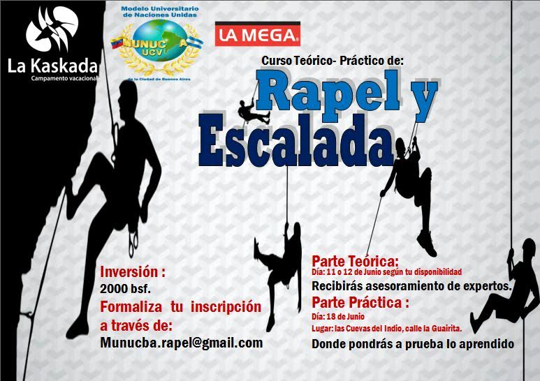 LaMega107's tweet photo. #AgendaMega: El Campamento @LaKaskada y @MUNUCBAUCV te traen el curso "Rapel y Escalada" >> https://t.co/Xtr6W18uLR https://t.co/jICmoRvORn