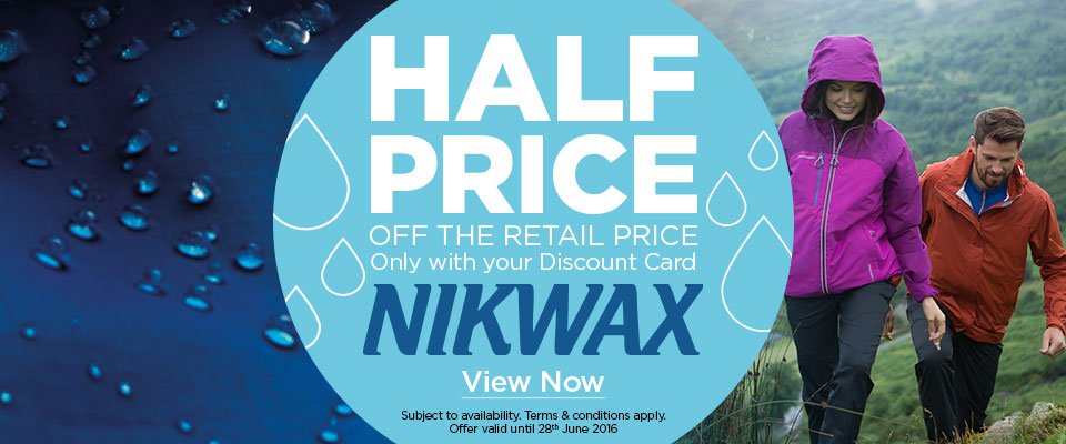 Half Retail Price on <a href="/nikwax/">nikwax</a> proofers and cleaners. Keep your gear in tip top shape gooutdoors.co.uk/nikwax/all-nik…