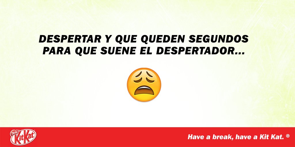A pesar de ser terrible, todos nos tomamos un pequeño Break antes que suene! #MyBreak https://t.co/ZnCxOSXwu7