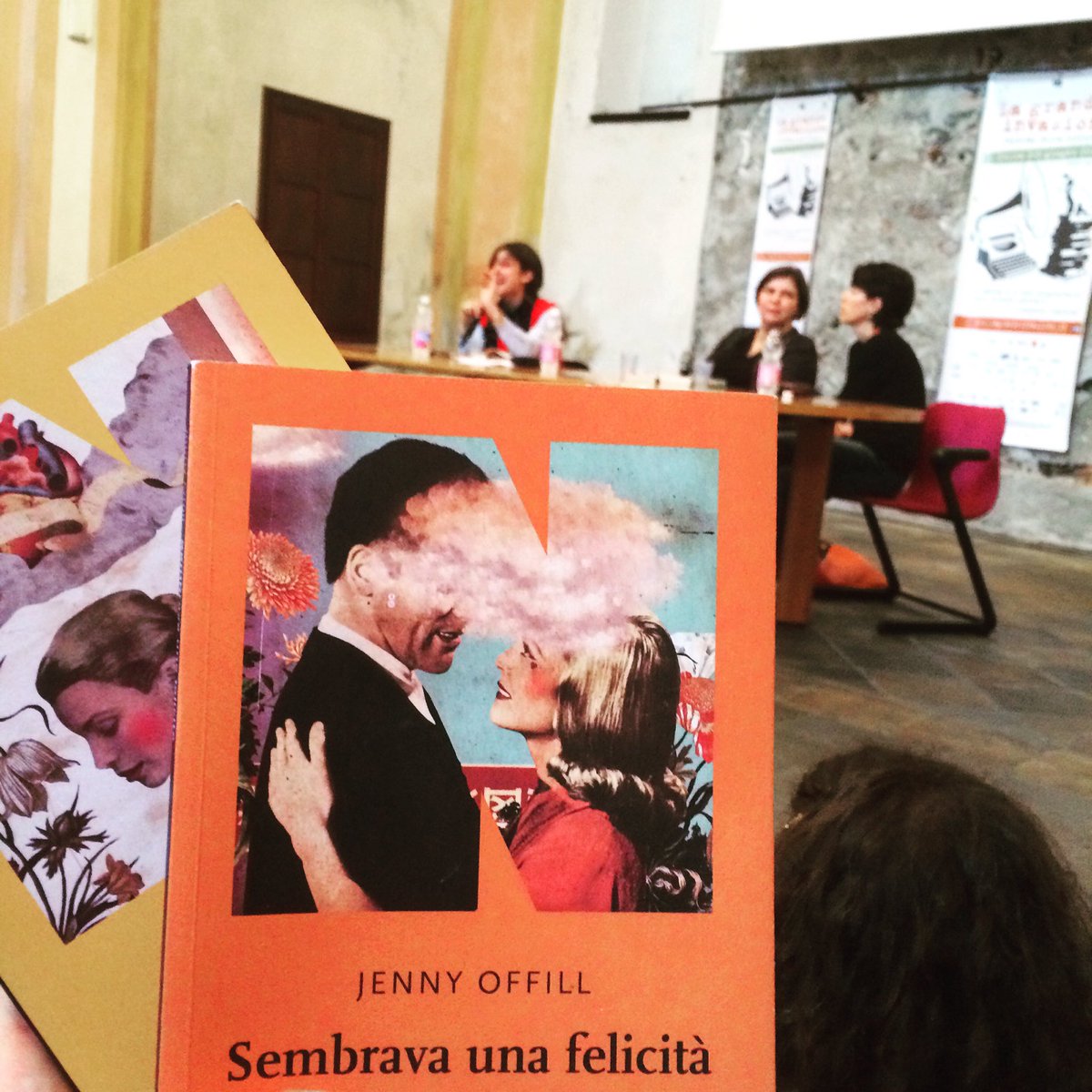 AndreaPennywise's tweet photo. Se quello di oggi è stato un incontro brillante e divertente oltre che alla #Offill un plauso va a @chiara_valerio https://t.co/Q6Yj0CpRZf