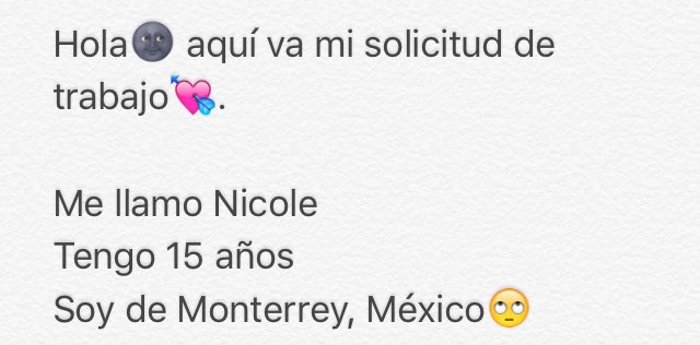 swextnicole's tweet image. Tarde pero seguro🌞💗. Aquí está mi solicitud de trabajo🤘🏻. Falta más chequen abajo👇🏻@alwayscreamers #AlwaysAdmin