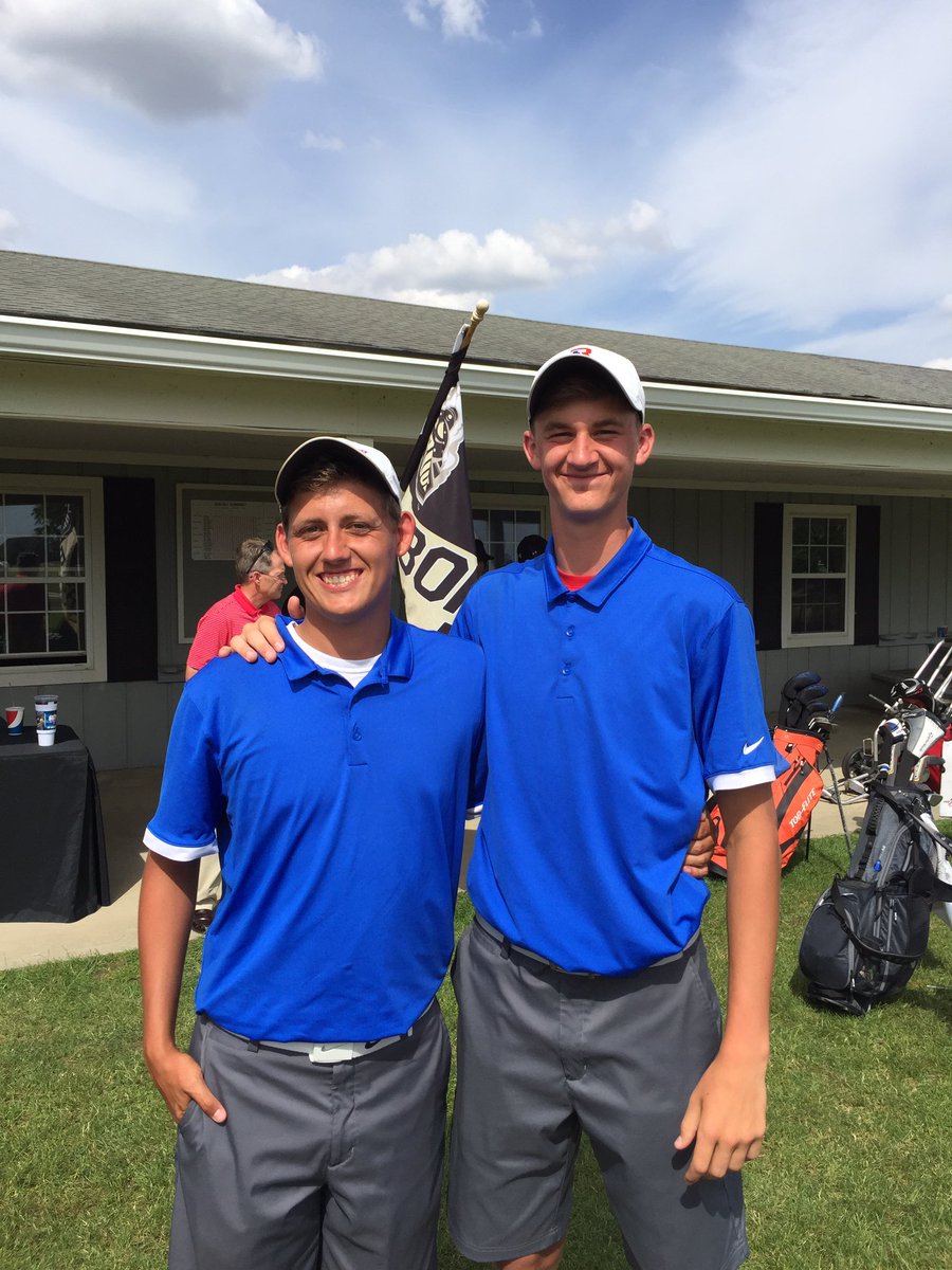 TeamRoncalli's tweet image. Congratulations to Drew Fleming (74) and Brayden Stegemiller (78) for advancing to Regionals! @RHS_Athletics