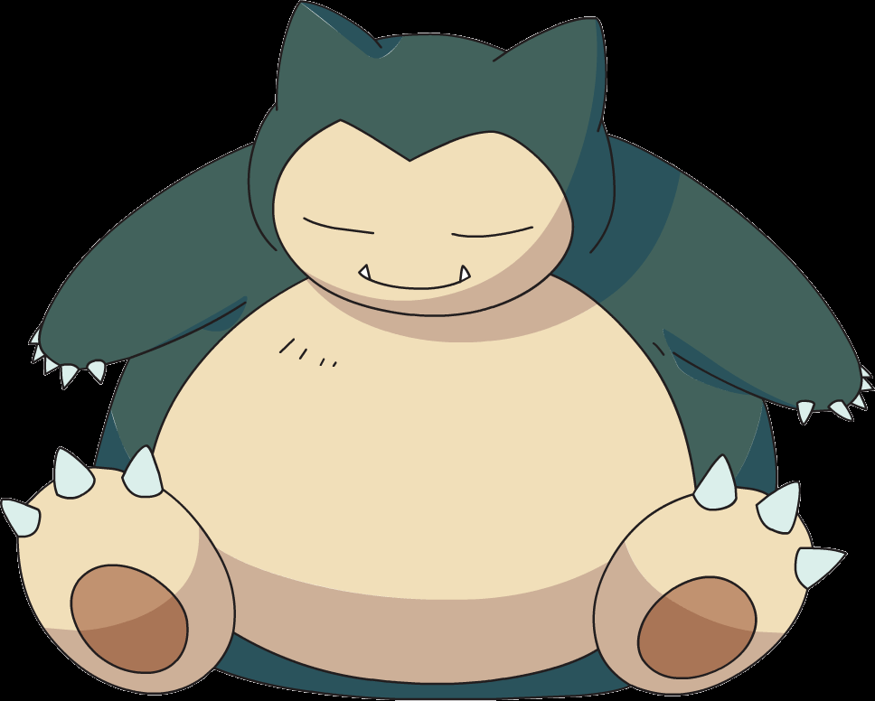 1. Snorlax He's big and adorable. 