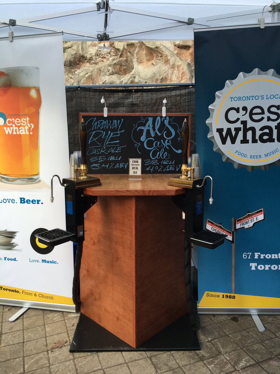 cestwhattoronto's tweet image. The only cask beer @macncheesefst is found  on the other side of the tunnel under the old log ride at Ontario Place