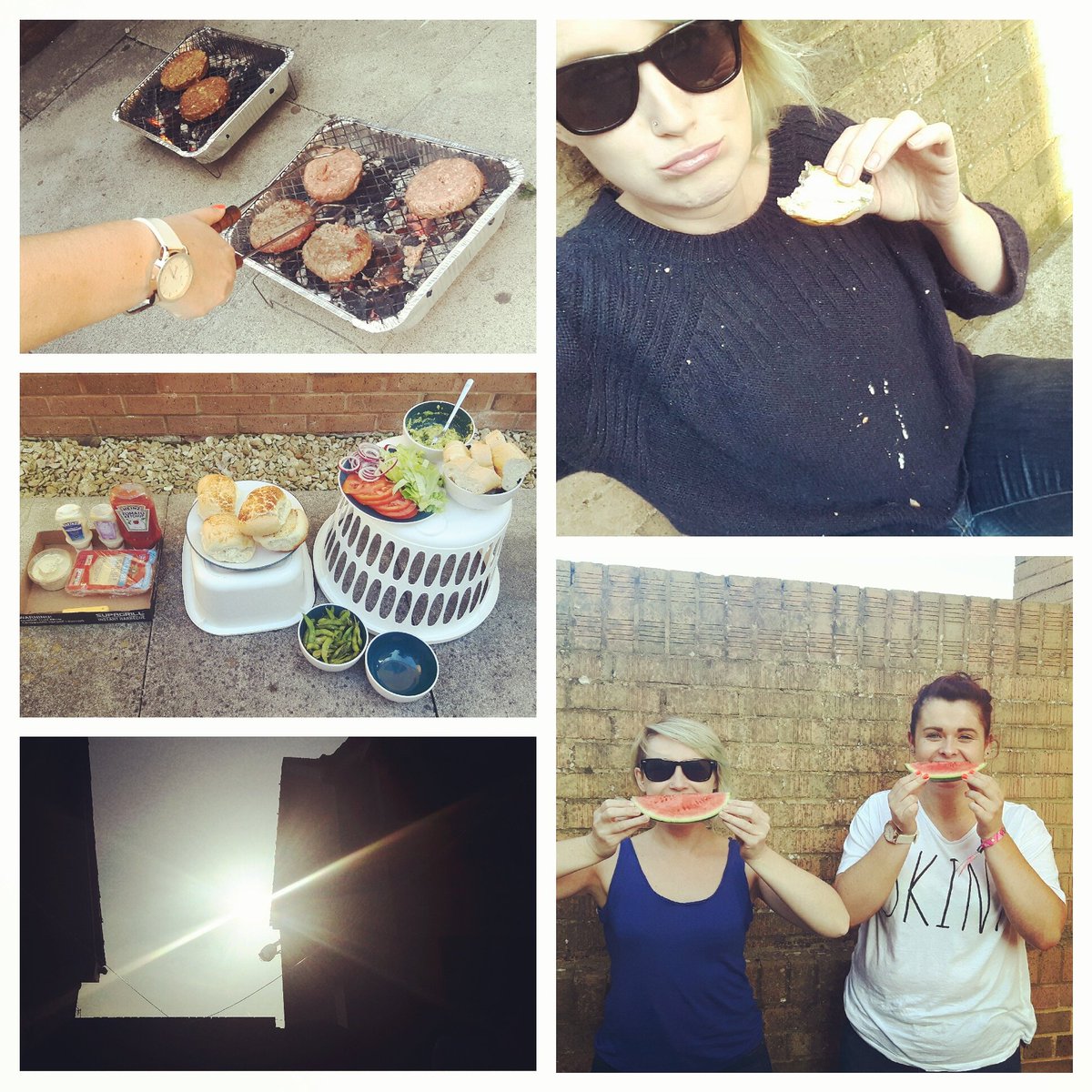 MakeItWithKim's tweet photo. My mentee G has treated me to a BBQ at her flat. I slopped all down myself it was so nice 😊 #musteatslower https://t.co/1NlLY7cg6C
