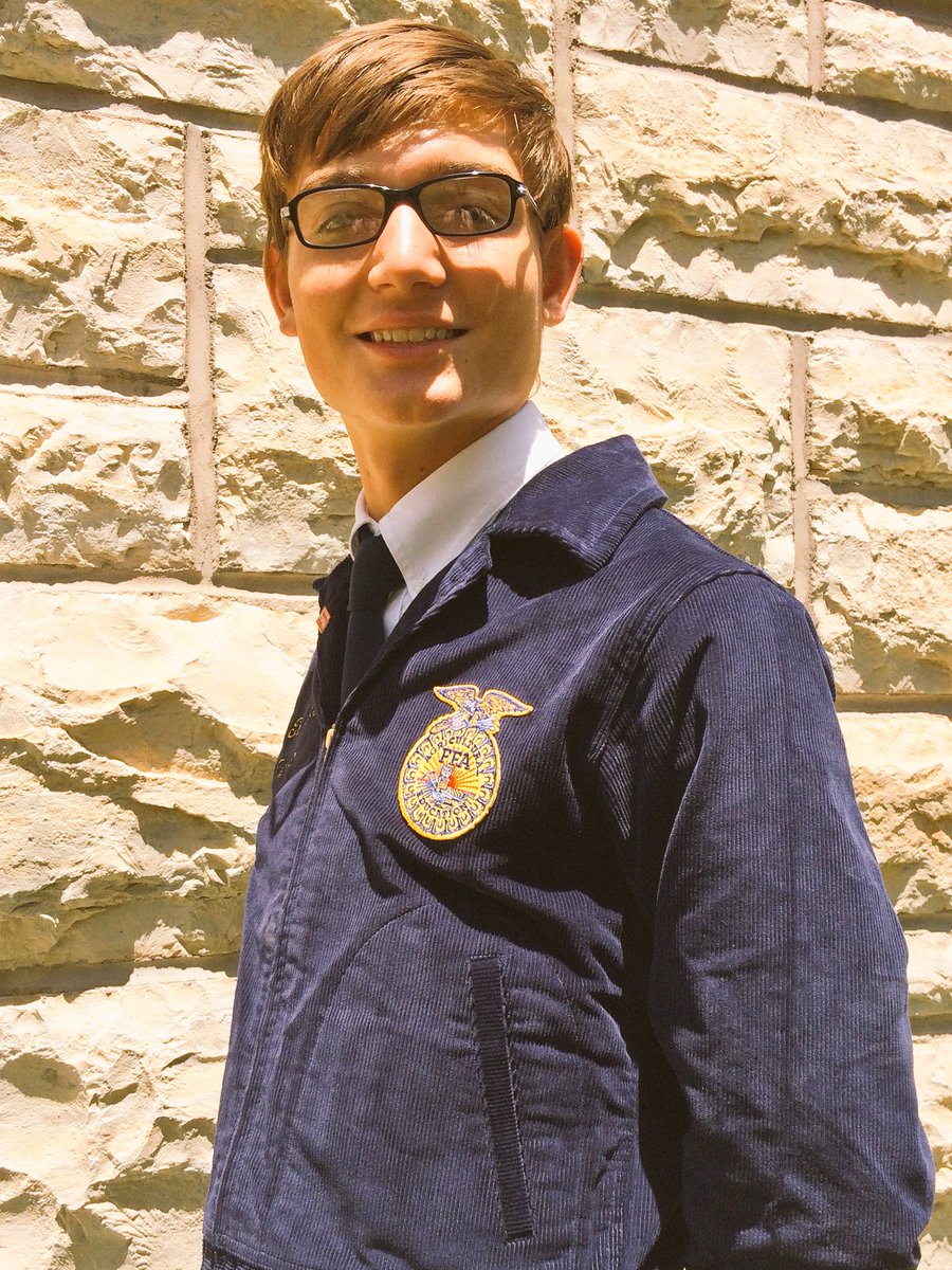 Meet Trace Flax; your 2016-2017 Ness City FFA Chapter Treasurer. Trace loves running and playing games with others.