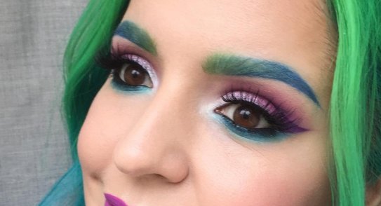 Currently #TRENDING: Rainbow Eyebrows. Thoughts, questions, concerns? #hair #beautytrend