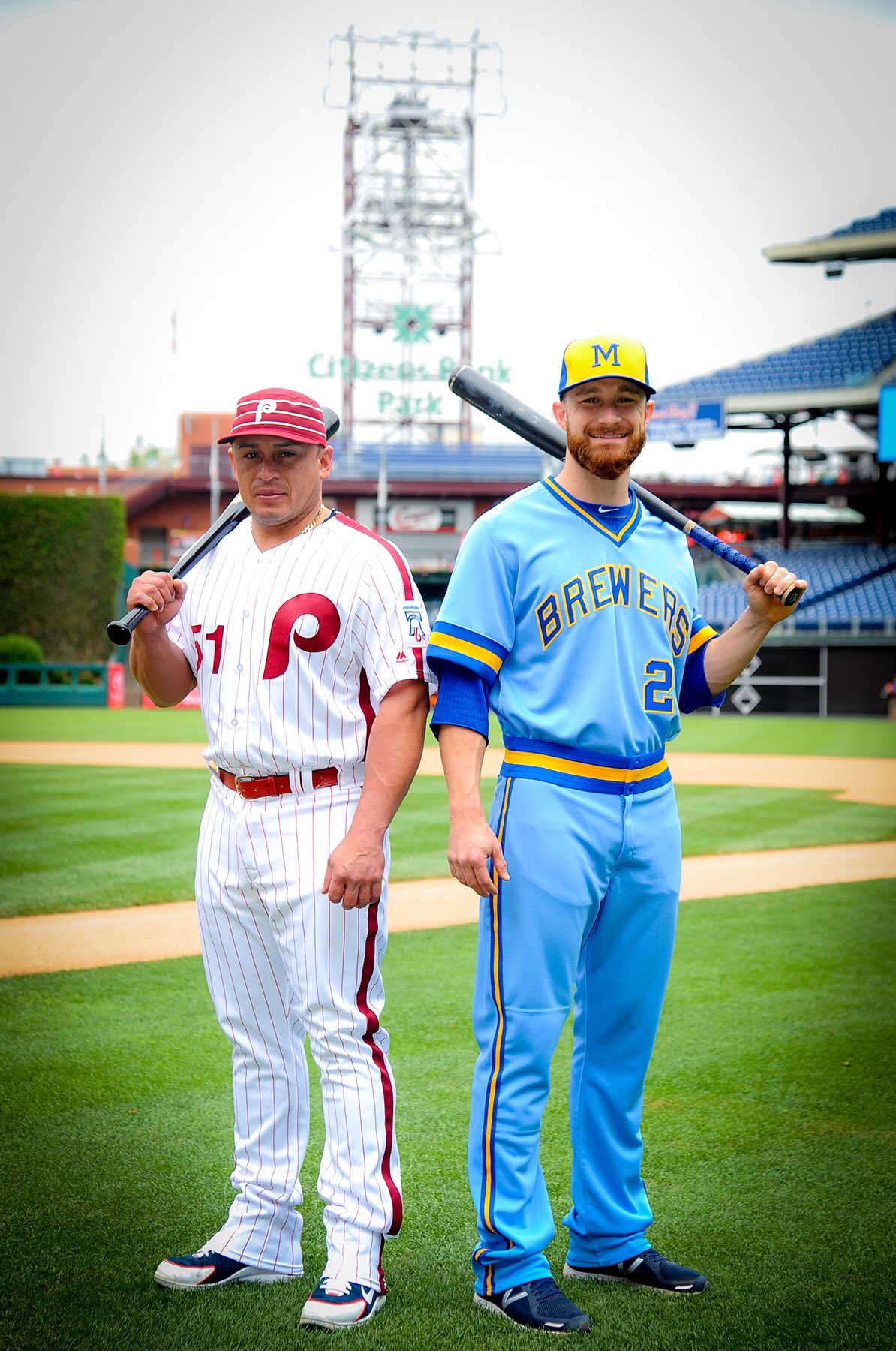 Capewood's Collections: Phillies-Brewers Retro Night