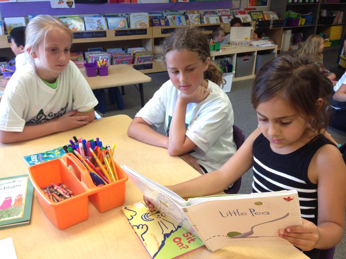 MissLodico's tweet photo. Reading with and saying goodbye to our Kindergarten buddies! @MaureenKno @greDCSD https://t.co/GPiu9II3Qn