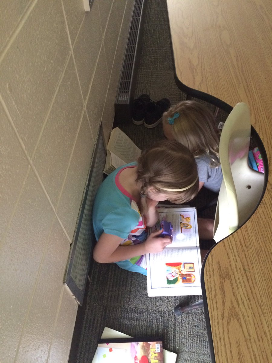 d61mcshea's tweet photo. Flashlight reading this afternoon! Preparing for summer reading! #d6learns @D61DeLay https://t.co/4Bb8xcn0TL