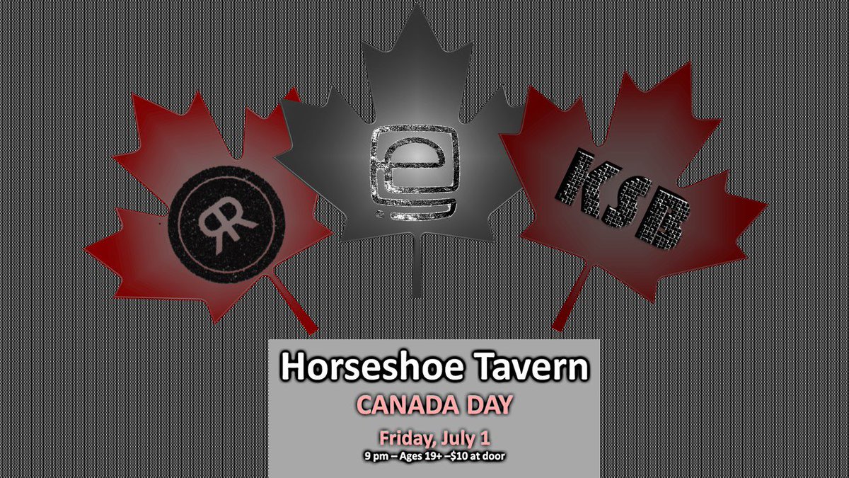 Coming to #yyz or staying in #toronto for Canada Day? Rock with us at the legendary <a href="/HorseshoeTavern/">The Horseshoe Tavern</a>