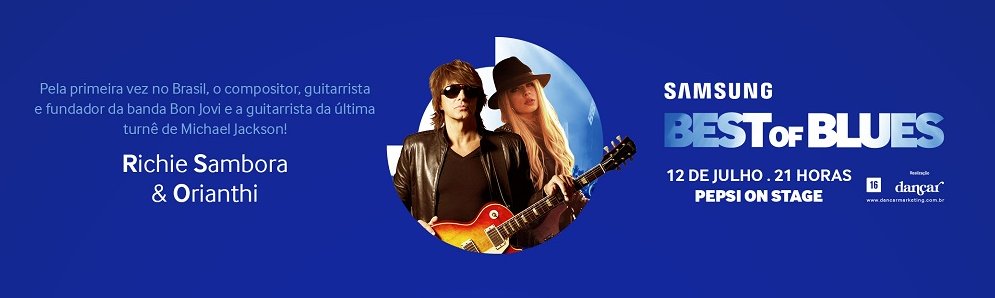 SamboraArmy's tweet image. New date of the Best of Blues festival announced: July 12th, Porto Alegre.   @TheRealSambora @orianthi
