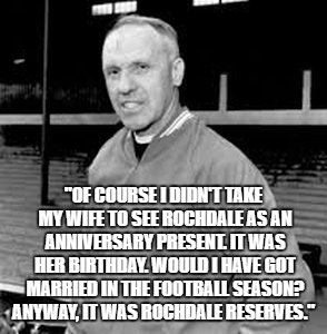 FunFootyQuote's tweet image. One of Bill Shankly's many classics!