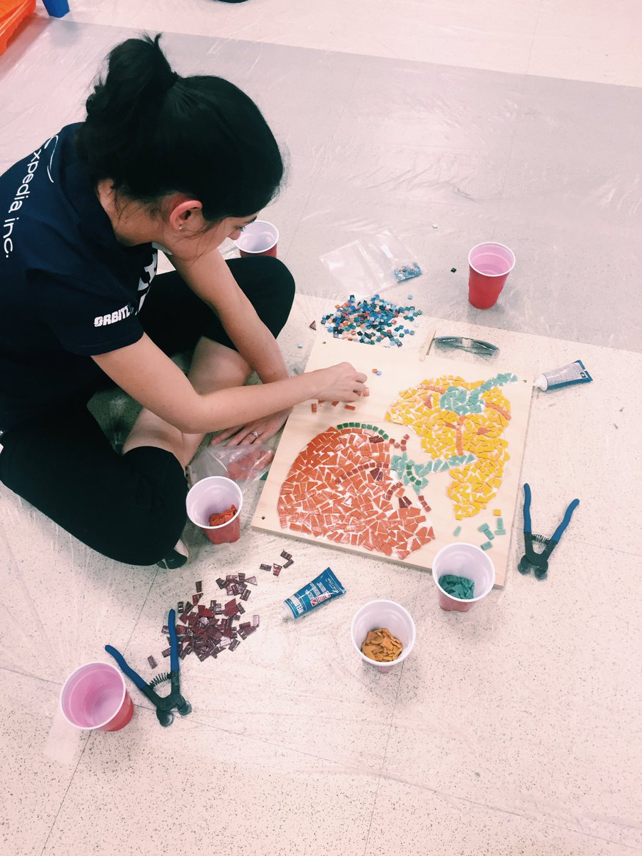 mpedraja's tweet photo. Mosaics for the building! #teamorbitz #chicares https://t.co/kXTatWE4QX