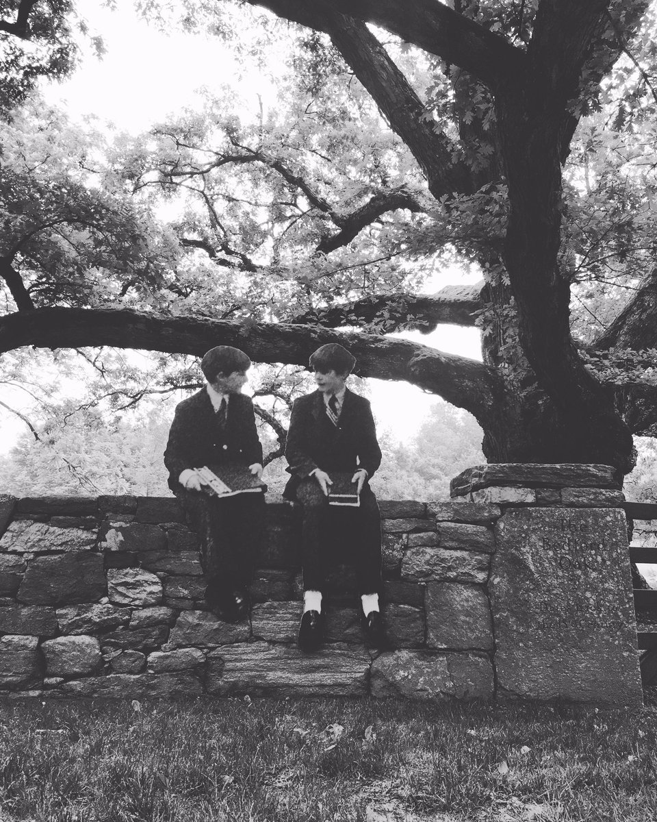 <a href="/SuicaClaudia/">ClaudiaPoloLifestyle</a> photo credit <a href="/AllAboutBedford/">All About Bedford</a> #bedford #westchester BOYS WAITING FOR SCHOOL BUS 1970 under oak (500)