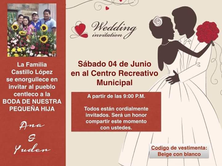 ArturoAbreu_'s tweet photo. Alcaldesa de #Centla invita al pueblo de Tabasco a la boda de su pequeña hija. ¡No faltes! #Nototol https://t.co/xbhKjBRpN1