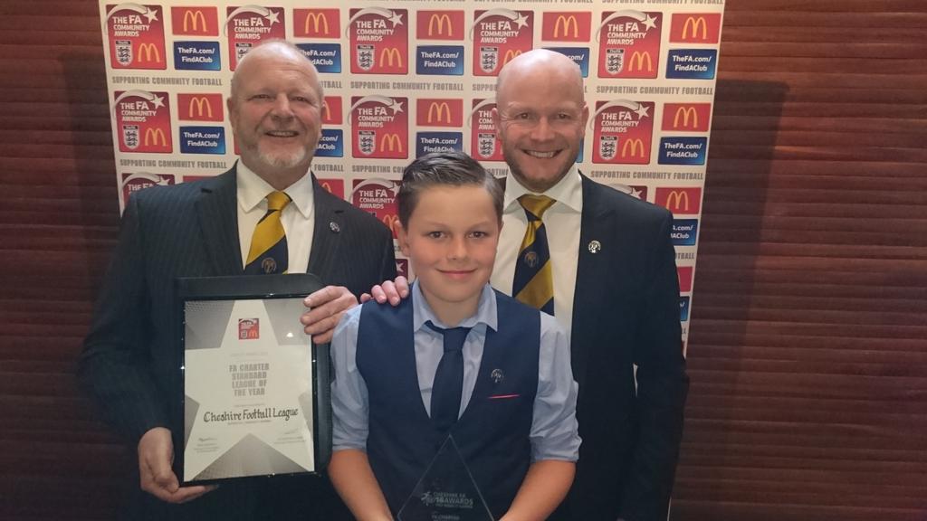 MartinDavey9's tweet photo. Cheshire Football League 
North West Regional 
and Cheshire FA 
Charter Standard League of the Year 2016 #Teamwork https://t.co/BlihMjvCjn